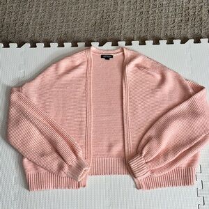 Wild Fable Light Pink Cropped Cardigan Sweater